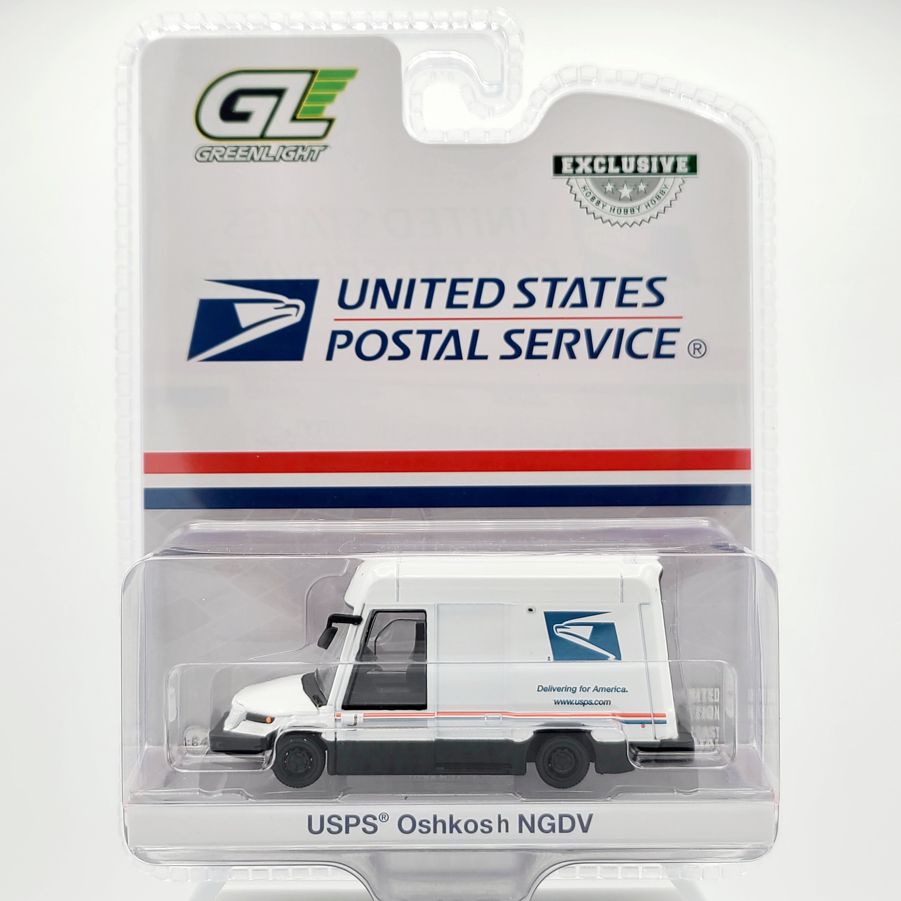 GreenLight USPS Oshkosh NGDV - 1:64 scale, US Postal Service (2024 Hobby Exclusive)